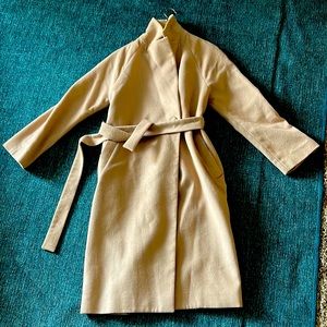 uniGlo cashmere long coat sz S